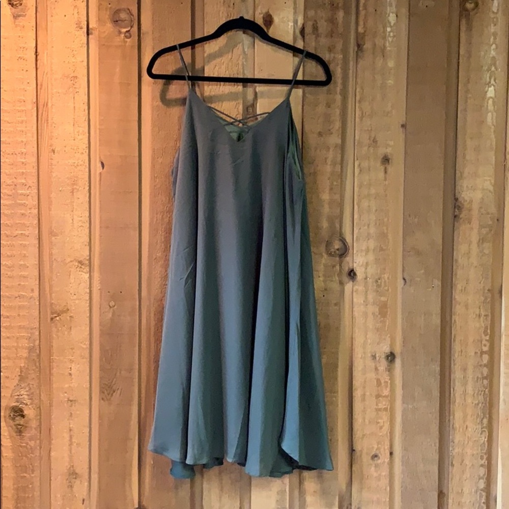 Olive Green Sheath Dress Plus Size